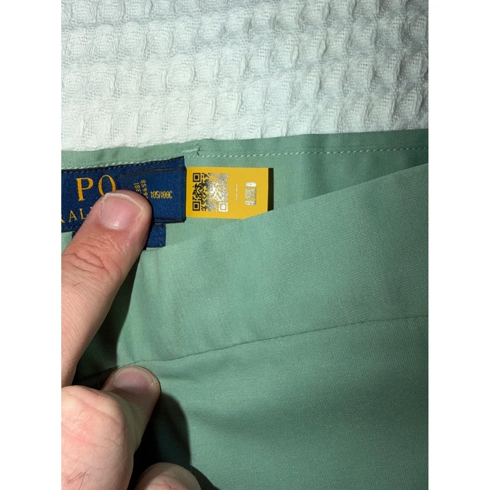 Polo Ralph Lauren Shorts Mens 42B Mint Green Performance Classic Fit Flat Front